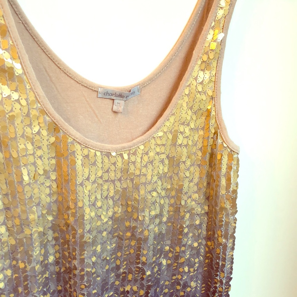 Charlotte Russe Glitter Tank Size Medium